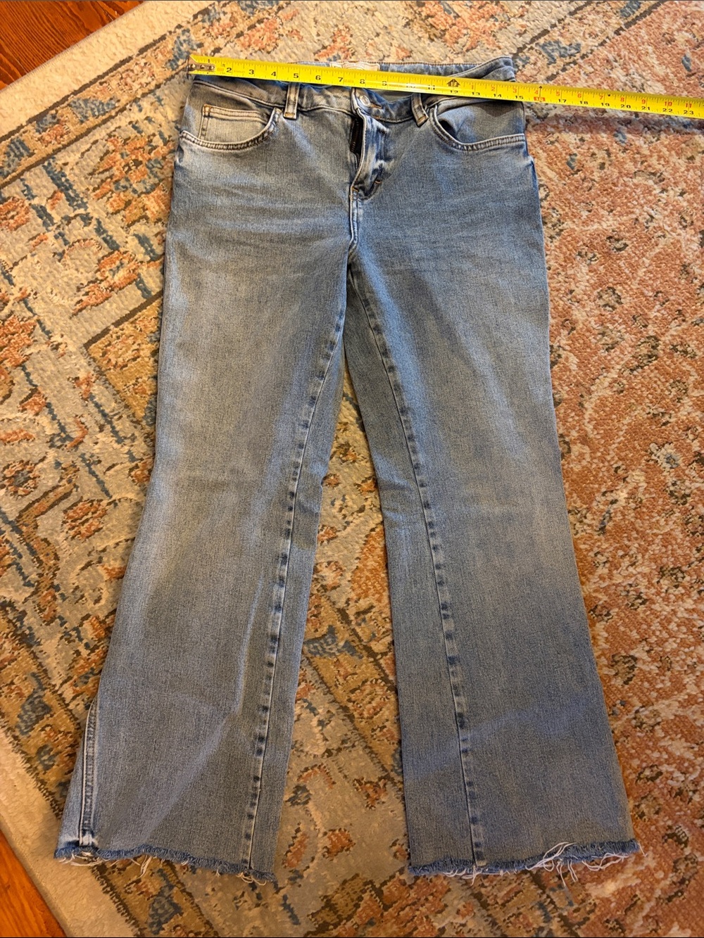Free People Light Wash Flare Jeans